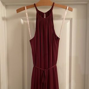 David’s bridal Wine bridesmaids dress